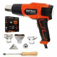 ELEKTRYCZNA OPALARKA 2000W 4 DYSZE 2 BIEGI ZESTAW 350/550°C 230V SIECIOWA