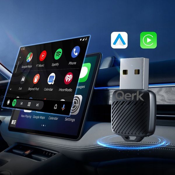 Mini Adapter Carplay Android Auto Bezprzewodowy Wifi 6 Bluetooth 5.4 zdjęcie 10