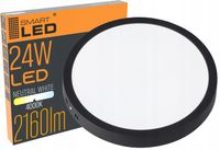 PANEL LED NATYNKOWY PLAFON LAMPA 24W CZARNY