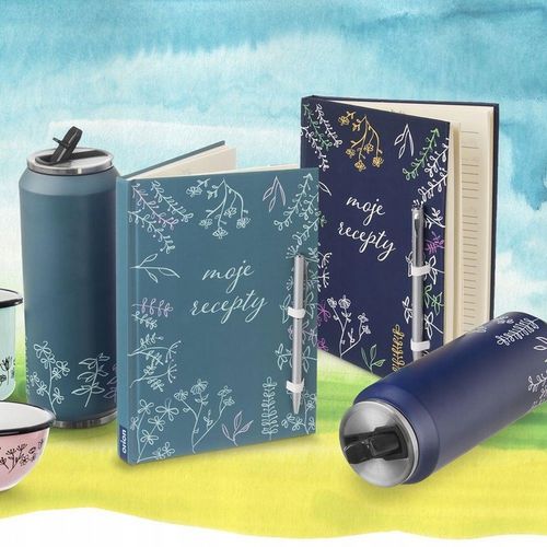 Kubek termiczny PUSZKA termos bidon na napoje ciepłe zimne NIEBIESKI 0,7L na Arena.pl