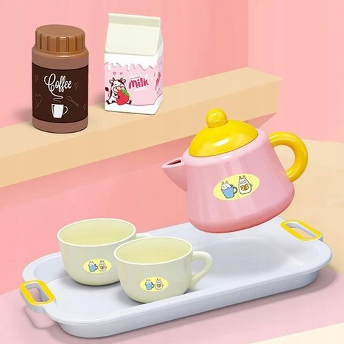 WIELKI ZESTAW CUKIERNIA TORT URODZINOWY KROJENIA SERWIS HERBATY 85EL WOOPIE na Arena.pl