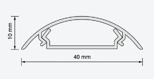 LISTWA MASKUJĄCA RTV DO KABLI 65 cm POŁYSK na Arena.pl