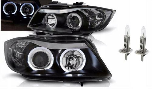 Lampy Reflektory BMW E90/E91 Od 2005 Do 2008 Ringi LED GRATIS ŻARÓWKI H1 na Arena.pl