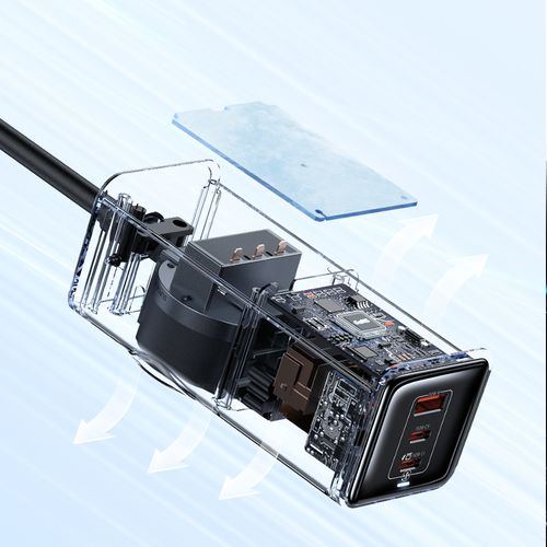 MCDODO Ładowarka sieciowa GAN Typ C z 4x USB-C, 70W, czarna na Arena.pl