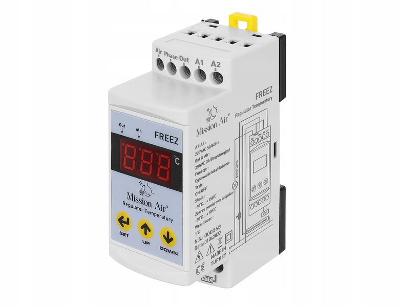 Regulator temperatury na szynę DIN Termostat NTC zdjęcie 7