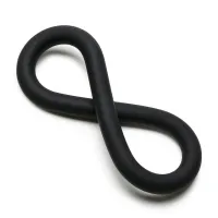 perfect fit silicone hefty wrap ring regulowany czarny 22,9 cm