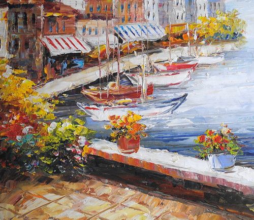 Liguryjska zatoka (55x55cm) na Arena.pl