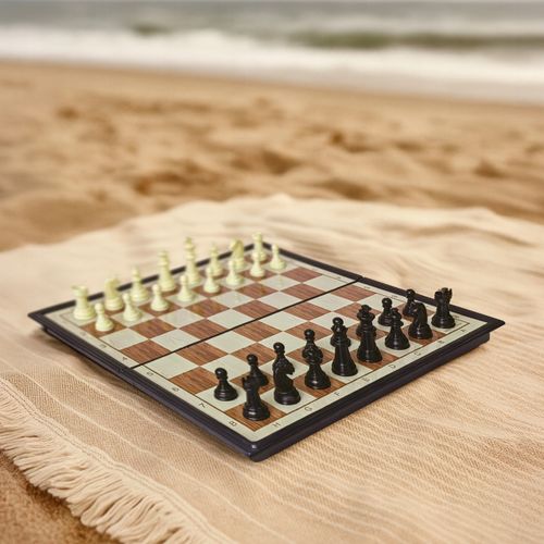 Szachy magnetyczne podróżne 18×18 cm w etui Vergionic na Arena.pl