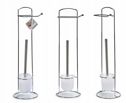 STOJAK ATON na PAPIER toaletowy CHROM zasobnik WC zdjęcie 2