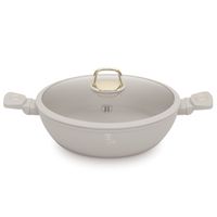 2X PŁASKI GARNEK TYTANOWY Z POKRYWĄ 30cm BERLINGER HAUS BH-8069 SAHARA