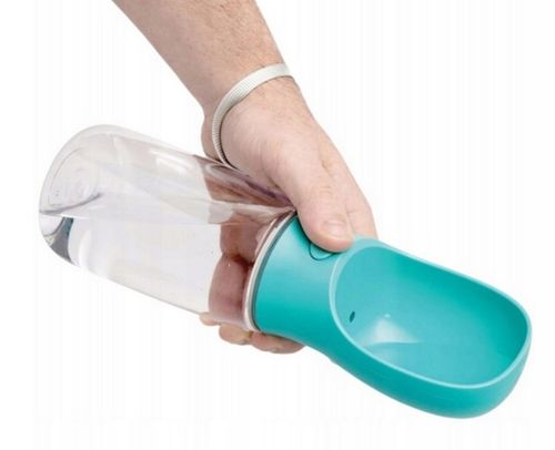 BUTELKA NA WODĘ DLA PSA BIDON POIDŁO MISKA 0,35L PRZENOŚNA SPACER TURYSTYCZ na Arena.pl