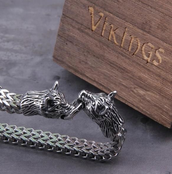 Bransoleta Wiking Thor Wilk stal chirurgiczna 316L zdjęcie 11