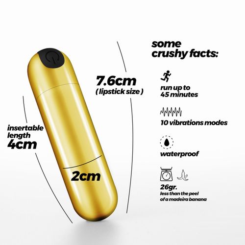 Crushious Imoan Rechargeable Vibrating Bullet Golden na Arena.pl