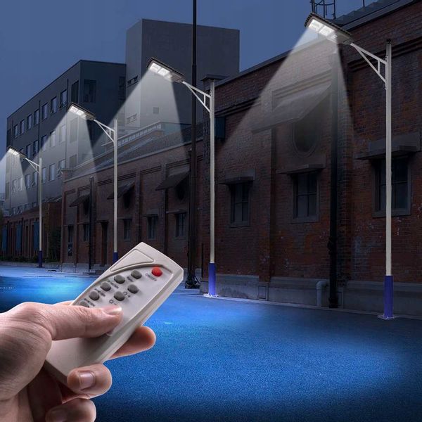 Latarnia Solarna Led Smd 300W + Pilot + Mocowanie zdjęcie 2