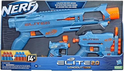 ZESTAW NERF ELITE 2.0 3 WYRZUTNIE PISTOLET KARABIN SHOTGUN I STRZAŁKI na Arena.pl