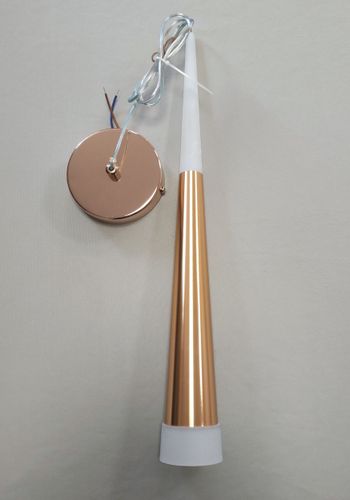 Lampa stożek LED klosz wisząca sufitowa AT50-1SL-Gold na Arena.pl