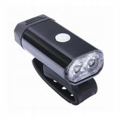LAMPA PRZÓD 2 LED XPG USB 400 LM AKUMULATOR czarna