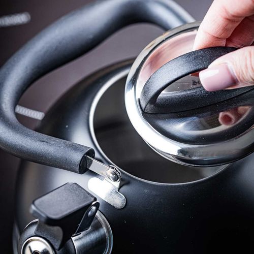 czajnik 1,8l z gwizdkiem kinghoff kh-1858 czarny na Arena.pl