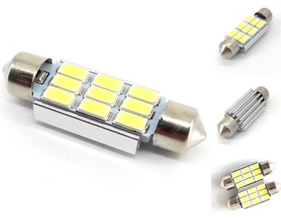 ŻARÓWKA LED SV8.5, C3W, C5W, C10W, C21W rurkowa 12V CANBUS 39mm 360lm