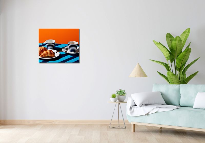 Obraz 60x50cm Croissanty zdjęcie 2