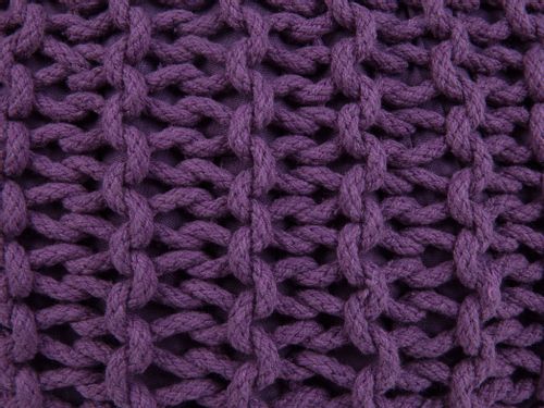 Puf 50 x 35 cm fioletowy CONRAD na Arena.pl
