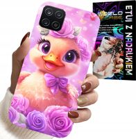 ETUI DO SAMSUNG GALAXY A22 5G - SŁODKA KACZUCHA, KACZKA NA RÓŻOWYM TLE