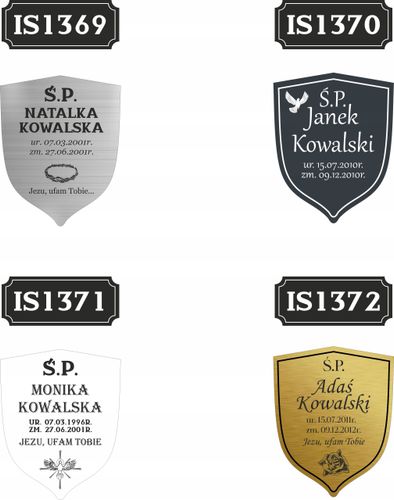 GRAWEROWANA Tabliczka nagrobna nagrobkowa pamiątkowa 20 cm dla dziecka na Arena.pl