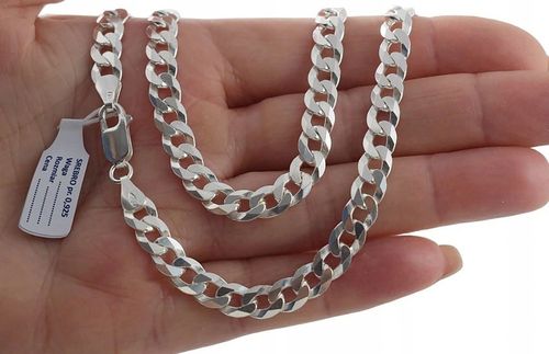 Łańcuszek Męski Srebrny 925 Pancerka Pełny Diamentowany 6,20 mm Solidny na Arena.pl