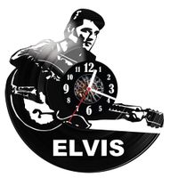 Zegar ścienny z płyty winylowej Elvis Presley 18.14