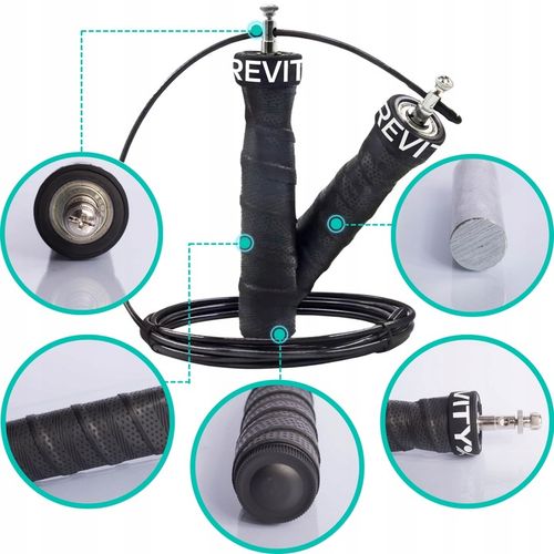 SKAKANKA BOKSERSKA ERGONOMICZNA REGULOWANA Z ŁOŻYSKAMI I OBCIĄŻENIEM 300 CM na Arena.pl