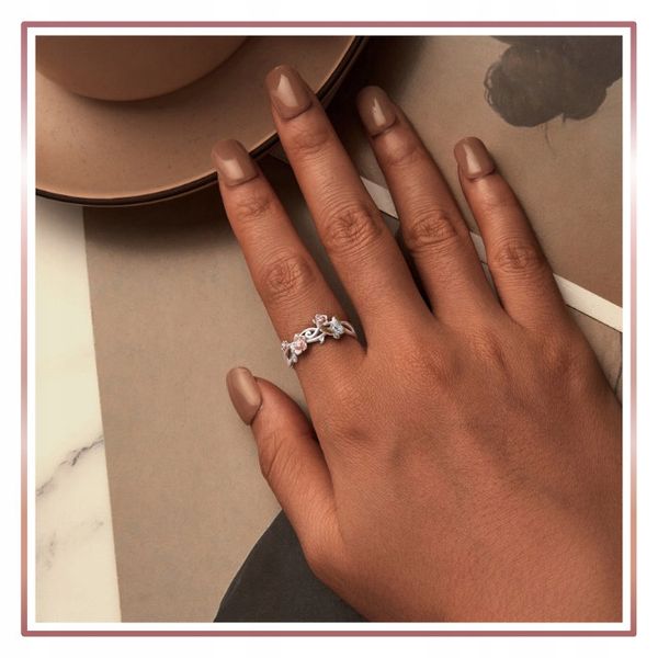 Srebrny Pierścionek Otwarty ZAPACH WIOSNY S925 zdjęcie 10