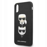 2 x ETUI SILIKONOWE KARL LAGERFELD SAFFIANO KARL&CHOUPETTE HEAD DO IPHONE X