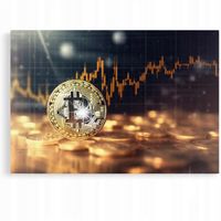 Obraz 60x40 bitcoin wzrost spadek inwestycje FOMO