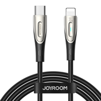 kabel przewód do iphone star-light series usb-c - lightning 30w 1.2m czarny