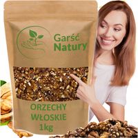 ORZECHY WŁOSKIE ŁUSKANE 1 kg POŁÓWKI Łuskane ŚWIEŻE Naturalne