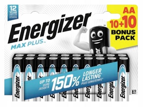 20 x baterie AA / LR6 Energizer Max Plus (blister) zdjęcie 2
