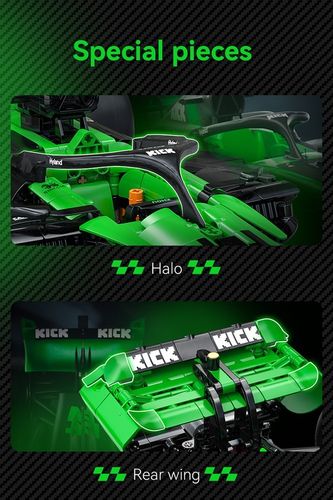 KLOCKI CADA F1 KICK SAUBER TEAM FORMUŁA 1 AUTO WYŚCIGOWE 2553 EL. SKALA 1:8 na Arena.pl