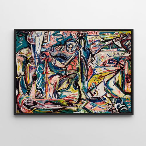 Plakat pollock obraz abstrakcyjny 40x50 cm na Arena.pl