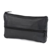 Etui Na Klucze Skórzane Duże Dwustronne Granatowy Pokrowiec G88