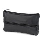 Etui Na Klucze Skórzane Duże Dwustronne Granatowy Pokrowiec G88