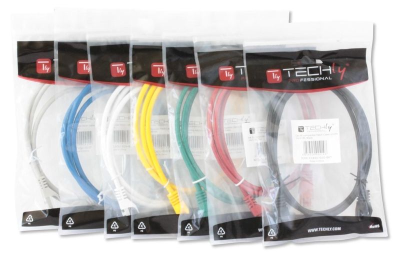 PATCH CORD TECHLY CAT5E U/UTP 1,5M SZARY SOHO CCA 307902 zdjęcie 6