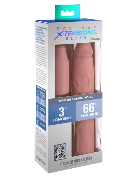 Przedłużka Penisa 3" Silicone Mega X-Tension zdjęcie 1