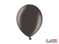 Balony metallic czarny, 30 cm 10 szt.