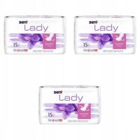 Seni Lady Super wkładki podpaski dla kobiet nietrzymanie moczu 3 x 15szt