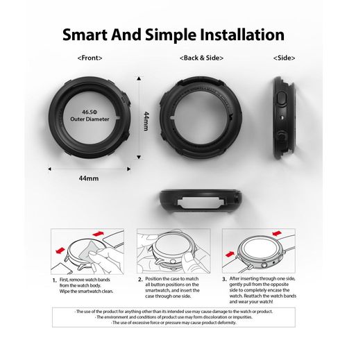 RINGKE AIR GALAXY WATCH ACTIVE 2 (44MM) BLACK na Arena.pl