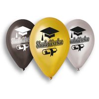 balony metalizowane studniówka absolwent 5szt.