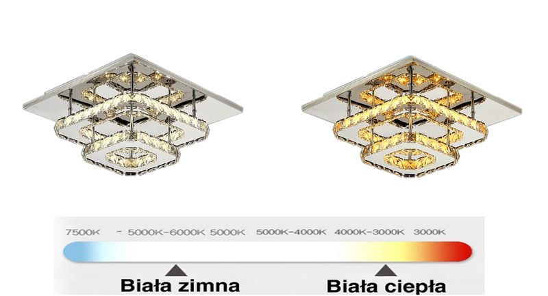 Lampa sufitowa PLAFON Kinkiet METEOR II LED 30cm x 30cm 33W na Arena.pl