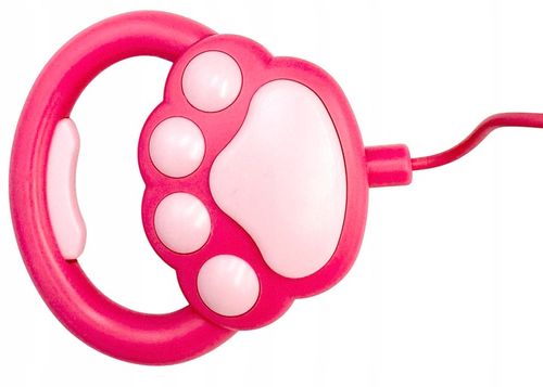 Kotek na smyczy interaktywny kot pluszowy chodzący kotek na baterie rudy sm na Arena.pl