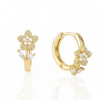 kolczyki ze stali szlachetnej platerowane 14k złotem, zapięcie angielskie