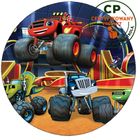 Opłatek na tort Blaze i Megamaszyny